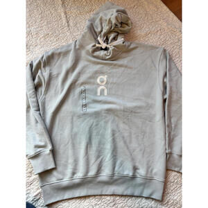 On Cloud Men's‎ Hoodie Light Gray/Blue Sweatshirt Size Small #412